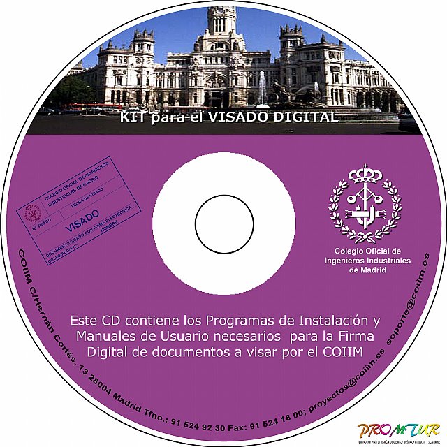 Visado y firma digital de proyectos.