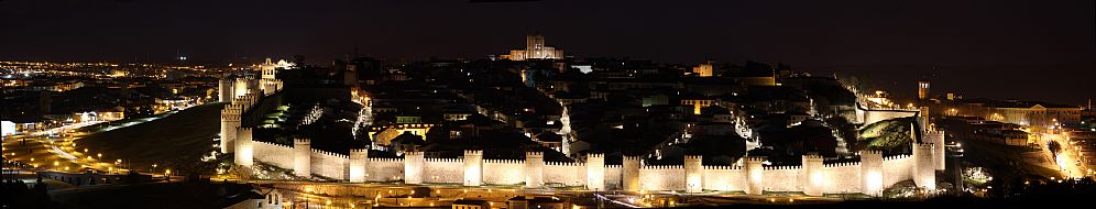 Avila Nocturna con la nueva iluminación